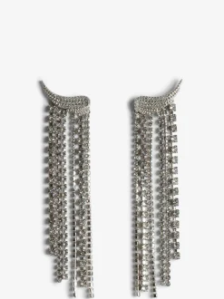 New Zadig & Voltaire Rock Color Earrings Shinysilver